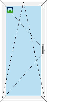 900x1950 rankena dešinėje